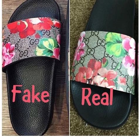 fake gucci slides with box|how to authenticate gucci slides.